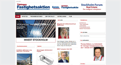Desktop Screenshot of fastighetsaktien.com
